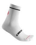 CASTELLI Klassische Fahrradsocken - ENTRATA 9 - Weiß