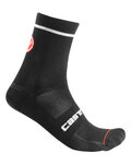 CASTELLI Klassische Fahrradsocken - ENTRATA 9 - Schwarz