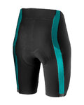CASTELLI Fahrradshorts ohne Träger - VELOCISSIMA 2 LADY - Türkis/Schwarz