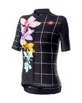 CASTELLI Kurzarm Fahrradtrikot - FIORITA LADY - Schwarz