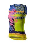 CASTELLI Ärmelloses Fahrrad-Shirt - PRO MESH W LADY - mehrfarbig/Rosa