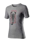 CASTELLI Kurzarm Fahrrad-Shirt - LOGO - Grau