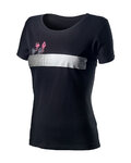 CASTELLI Kurzarm Fahrrad-Shirt - LOGO W LADY - Schwarz