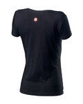CASTELLI Kurzarm Fahrrad-Shirt - LOGO W LADY - Schwarz