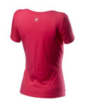 CASTELLI Kurzarm Fahrrad-Shirt - LOGO W LADY - Rosa