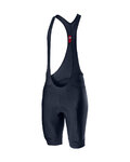 CASTELLI Kurze Fahrradhose mit Trägern - ENTRATA - Blau