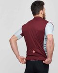 CASTELLI Kurzarm Fahrradtrikot - ENTRATA V - bordeaux/Hellblau