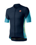 CASTELLI Kurzarm Radtrikot und Shorts - ENTRATA - Schwarz/Blau