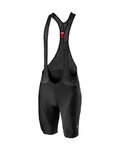 CASTELLI Kurze Fahrradhose mit Trägern - ENDURANCE 3 - Schwarz