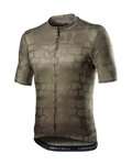 CASTELLI Kurzarm Fahrradtrikot - PAVE' - Braun