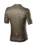 CASTELLI Kurzarm Fahrradtrikot - PAVE' - Braun