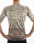 CASTELLI Kurzarm Fahrradtrikot - PAVE' - Braun