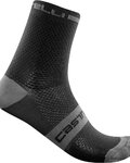 CASTELLI Klassische Fahrradsocken - SUPERLEGGERA T 12 - Schwarz/Grau