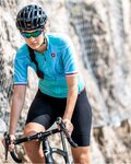 CASTELLI Kurzarm Fahrradtrikot - CLIMBER'S 2.0 LADY - Türkis/Blau