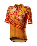 CASTELLI Kurzarm Fahrradtrikot - CLIMBER'S 2.0 LADY - Gelb/Orange