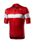 CASTELLI Kurzarm Radtrikot und Shorts - LA MITICA - Rot/Schwarz