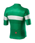 CASTELLI Kurzarm Fahrradtrikot - LA MITICA - Grün/Weiß