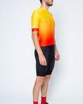 CASTELLI Kurzarm Radtrikot und Shorts - AERO RACE - Gelb/Schwarz