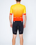 CASTELLI Kurzarm Radtrikot und Shorts - AERO RACE - Gelb/Schwarz