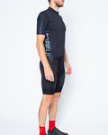CASTELLI Kurzarm Radtrikot und Shorts - ENTRATA - Schwarz