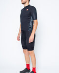 CASTELLI Kurzarm Radtrikot und Shorts - ENTRATA - Schwarz