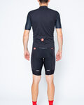 CASTELLI Kurzarm Radtrikot und Shorts - ENTRATA - Schwarz