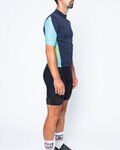 CASTELLI Kurzarm Radtrikot und Shorts - ENTRATA II - Schwarz/Blau