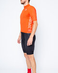CASTELLI Kurzarm Radtrikot und Shorts - ENTRATA - Rot/Schwarz