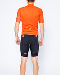 CASTELLI Kurzarm Radtrikot und Shorts - ENTRATA - Rot/Schwarz