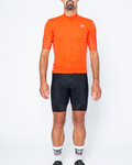 CASTELLI Kurzarm Radtrikot und Shorts - ENTRATA II - Rot/Schwarz