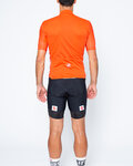 CASTELLI Kurzarm Radtrikot und Shorts - ENTRATA II - Rot/Schwarz