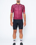CASTELLI Kurzarm Radtrikot und Shorts - AVANTI II - bordeaux/Schwarz