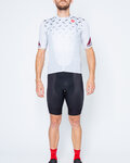 CASTELLI Kurzarm Radtrikot und Shorts - AVANTI - Schwarz/Silber/Grau