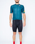 CASTELLI Kurzarm Radtrikot und Shorts - AVANTI - Blau/Schwarz
