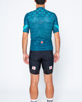 CASTELLI Kurzarm Radtrikot und Shorts - AVANTI II - Blau/Schwarz
