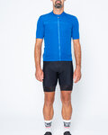 CASTELLI Kurzarm Radtrikot und Shorts - CLASSIFICA II - Blau/Schwarz