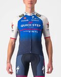 CASTELLI Kurzarm Fahrradtrikot - QUICK-STEP 2022 COMPETIZIONE - Blau/Weiß
