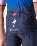 CASTELLI Kurzarm Fahrradtrikot - QUICK-STEP 2022 COMPETIZIONE - Blau/Weiß