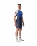 CASTELLI Kurze Fahrradhose mit Trägern - QUICK-STEP 2022 - Blau