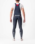 CASTELLI Lange Fahrradhose mit Trägern - QUICK-STEP 2022 - Blau