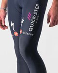 CASTELLI Lange Fahrradhose mit Trägern - QUICK-STEP 2022 - Blau