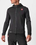 CASTELLI Kapuzenpullover - MILANO FZ FLEECE - Schwarz