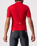 CASTELLI Kurzarm Radtrikot und Shorts - CLASSIFICA - Rot/Schwarz