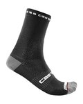 CASTELLI Klassische Fahrradsocken - ROSSO CORSA PRO 15 - Schwarz