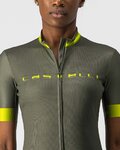 CASTELLI Kurzarm Fahrradtrikot - GRADIENT LADY - Grün