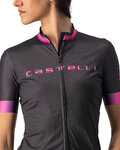 CASTELLI Kurzarm Fahrradtrikot - GRADIENT LADY - Anthrazit