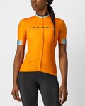 CASTELLI Kurzarm Fahrradtrikot - GRADIENT LADY - Orange