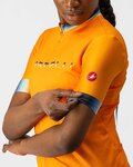 CASTELLI Kurzarm Fahrradtrikot - GRADIENT LADY - Orange