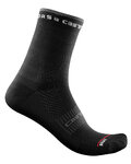 CASTELLI Klassische Fahrradsocken - ROSSO CORSA 11 LADY - Schwarz