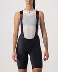CASTELLI Kurze Fahrradhose mit Trägern - PREMIO W LADY - Schwarz